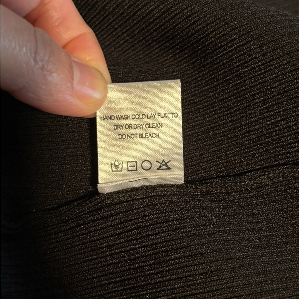 STAUD Classic Black Long Sleeve Dress Large - Picture 6 of 10